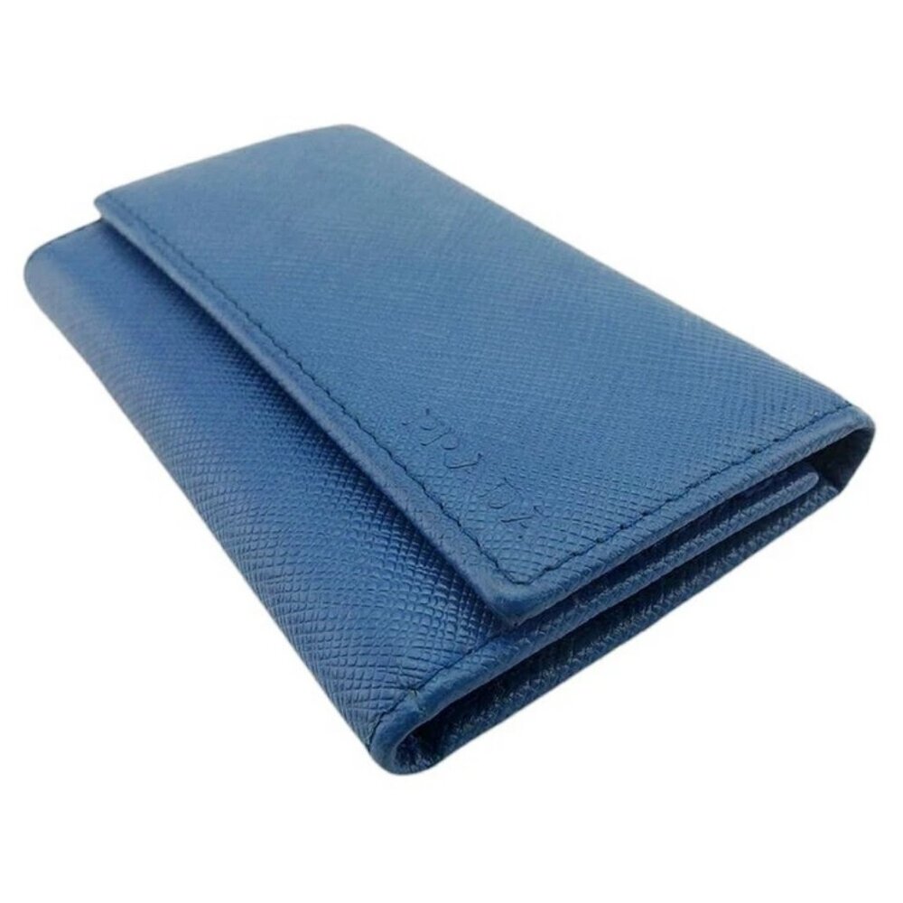 PRADA Key holder blue Women 2PG222 Authentic secondhand